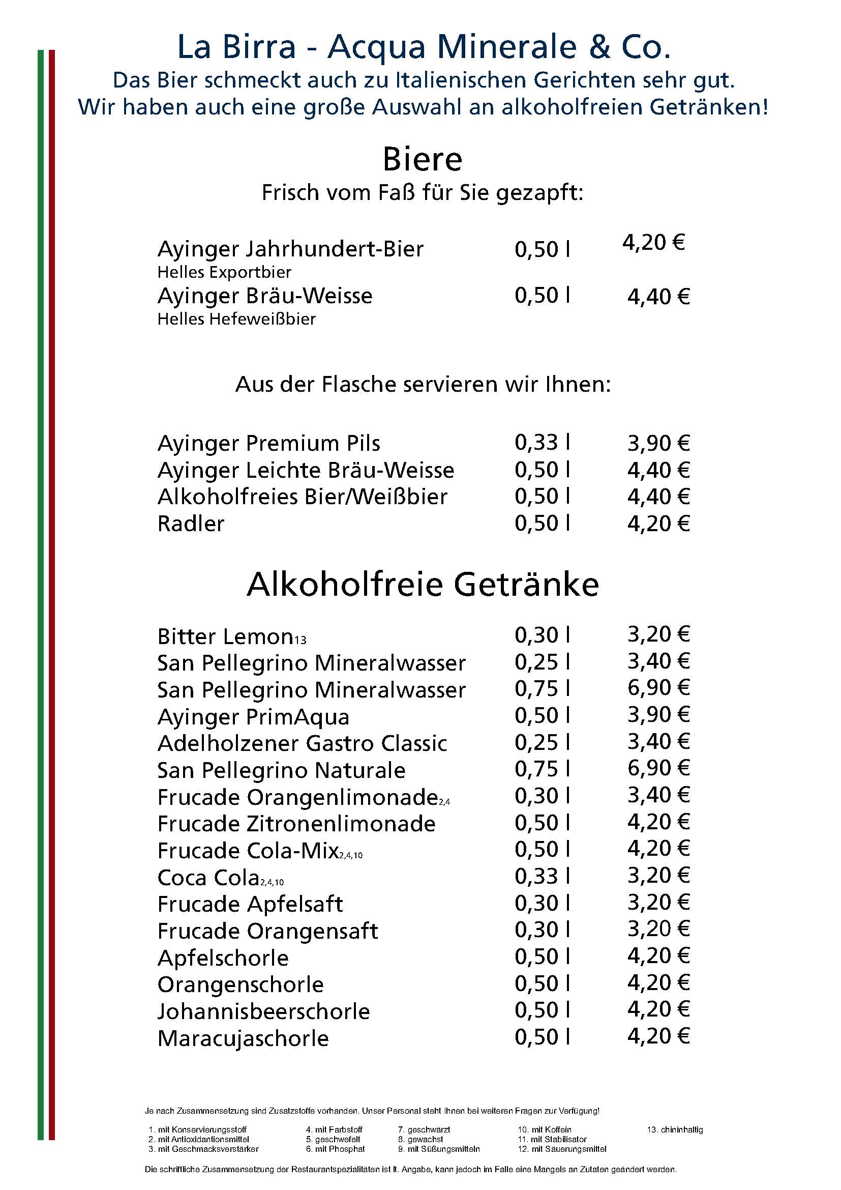 Biere & Alkoholfreie Getränke